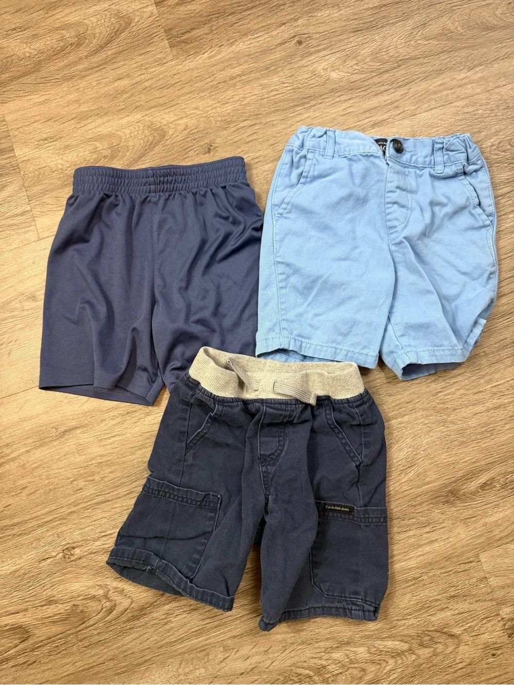 Carter's Boys Long Sleeve Tees & Pajama Top - Navy, Light Blue, Gray bundle
